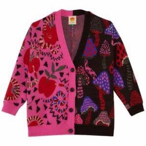 Farm Rio mushroom and serpent apple cardigan